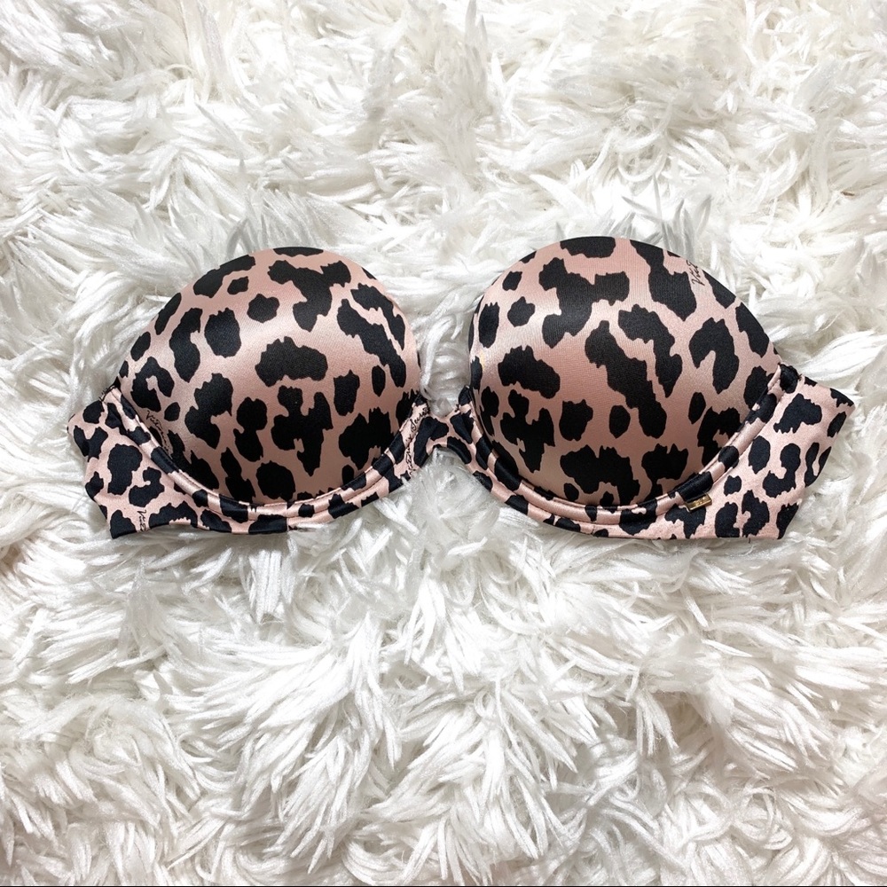 Leopard Victoria Secret Strapless Bra